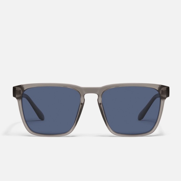 quay australia unplugged gray & blue square modern Polarized sunglasses eyewear - Picture 7 of 7